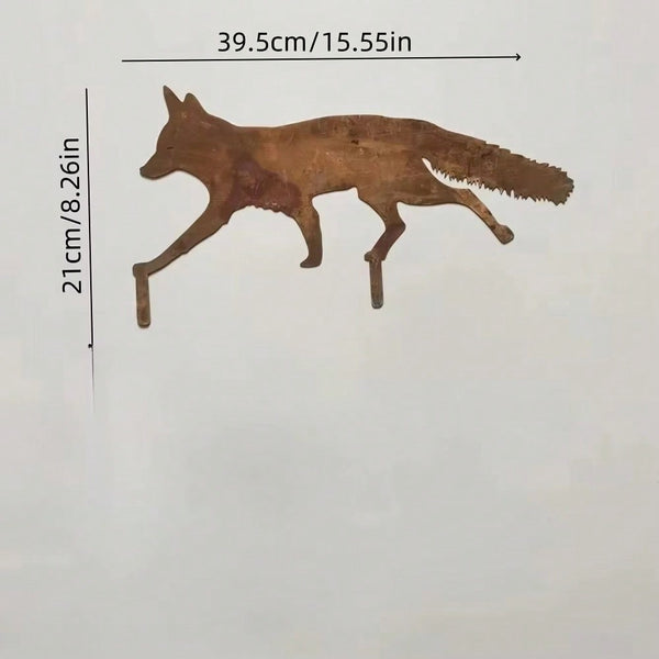 Sweet Animal Iron Garden Ground Spikes, Metal Wall Sculpture Outdoor Home Decor Ornament for Yard