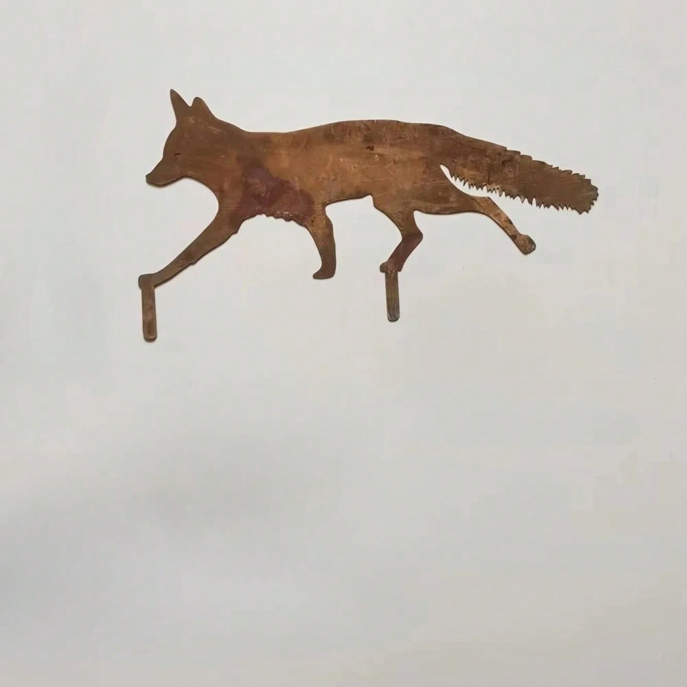 Sweet Animal Iron Garden Ground Spikes, Metal Wall Sculpture Outdoor Home Decor Ornament for Yard
