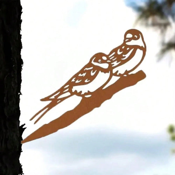 Beautiful Metal Swallows Bird Silhouette, Rustic Home Decoration with Avian Grace for Any Space