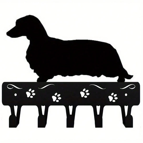 Vintage Dachshund Dog Metal Wall Art 6 Inch, Aluminum Iron Plate Painting for Living Room Hallway Home Office