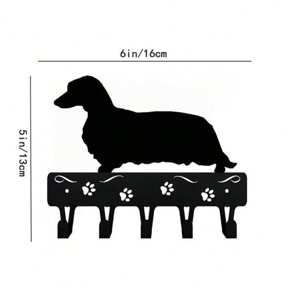 Vintage Dachshund Dog Metal Wall Art 6 Inch, Aluminum Iron Plate Painting for Living Room Hallway Home Office