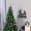 Wrought Iron Christmas Antlers Metal Wall Decor 1PC, Easy Install Holiday Party Pendant  Home Sculpture