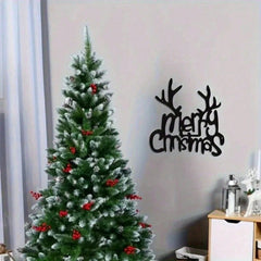 Wrought Iron Christmas Antlers Metal Wall Decor 1PC, Easy Install Holiday Party Pendant  Home Sculpture