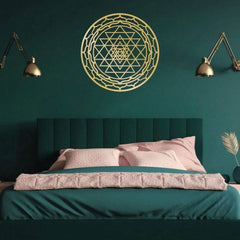 Extra Large Gold Mandala Metal Wall Art Boho Spiritual Decor for Living Room Bedroom Office Unique Housewarming Holiday Gift for Her