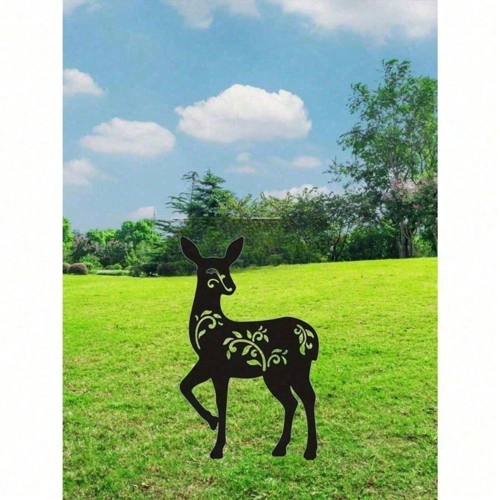 Spooky Black Metal Garden Stakes Gothic Halloween Outdoor Decor for Yard Lawn Fence Party Ornaments