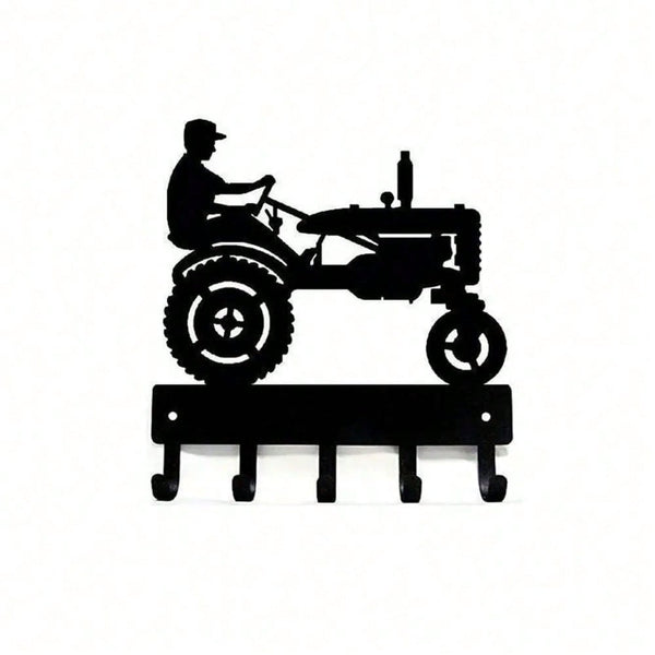 Heavy Duty Tractor Key Hook Wall Mounted, Iron Decor for Garage or Farmhouse Entryway Organizer 1PC