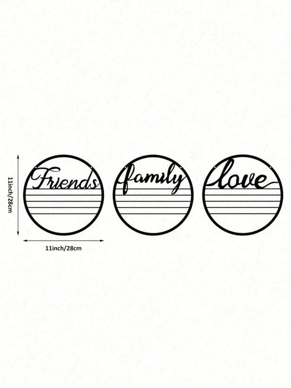 Set of 3 Motivational Metal Signs, inspirational wall art for living room, bedroom and office. Rustproof farmhouse decor, ideal for housewarming and Valentine gifts.