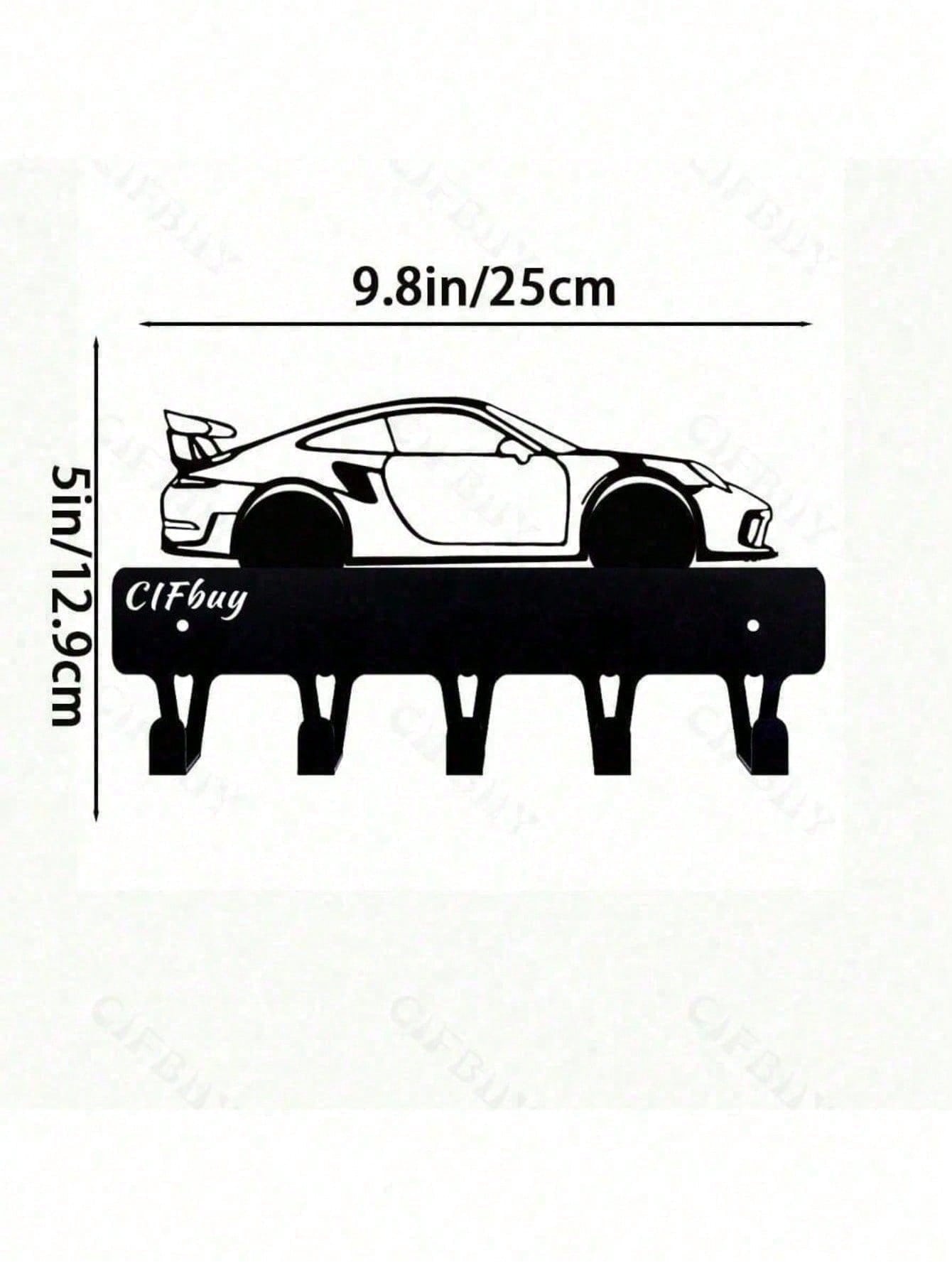 Stylish Gothic Black Metal Wall Hooks, space-saving rack for coats and hats. Vintage industrial gothic design, great decor & organizer for home and dorms. Secondary image