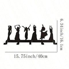 Cute Ballerina Wall Hook Wall Mounted Storage Organizer Waterproof Rust Proof Decor for Entryway Bathroom Bedroom Closet Practical Gift for Women Girls