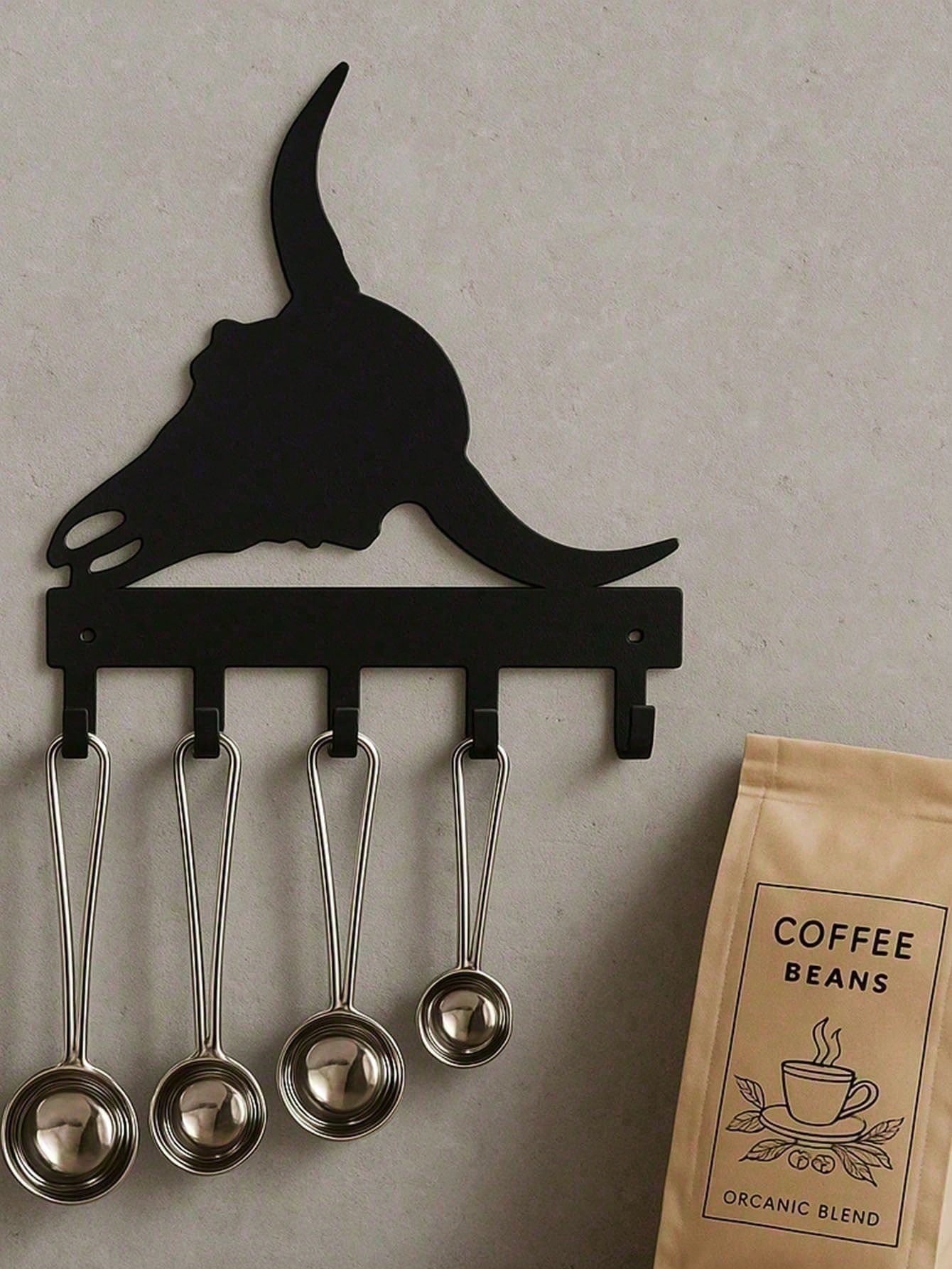 6 Pack Industrial Black Metal Wall Hooks Modern Farmhouse Wall Mounted Organizer Heavy Duty Storage Hooks for Entryway Hallway Bedroom Kitchen Bathroom
