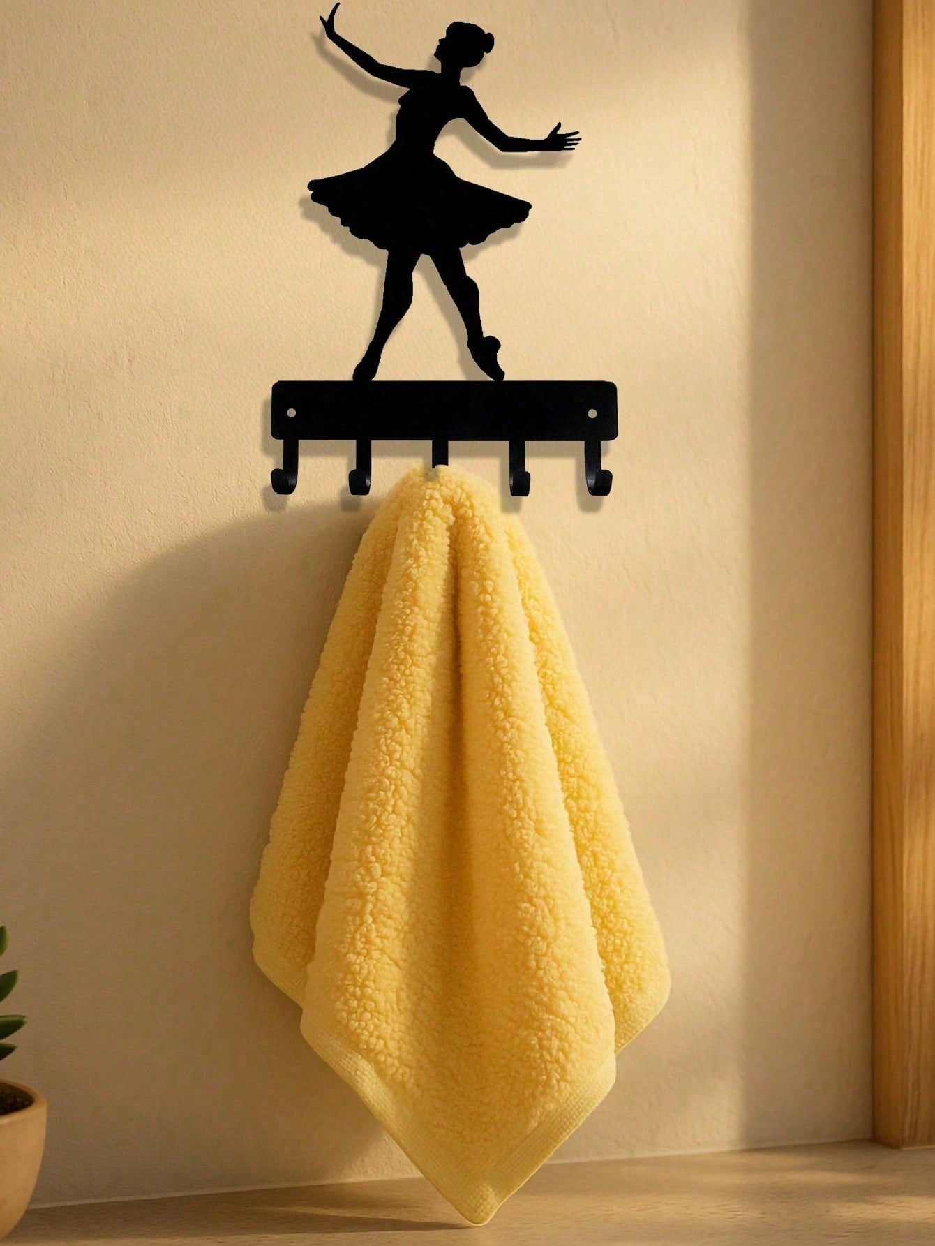 Adorable Ballerina Wall Hook – Decorative Metal Hook For Entryway, Bedroom & Kitchen. Perfect For Hanging Bags, Towels, Keys & More.