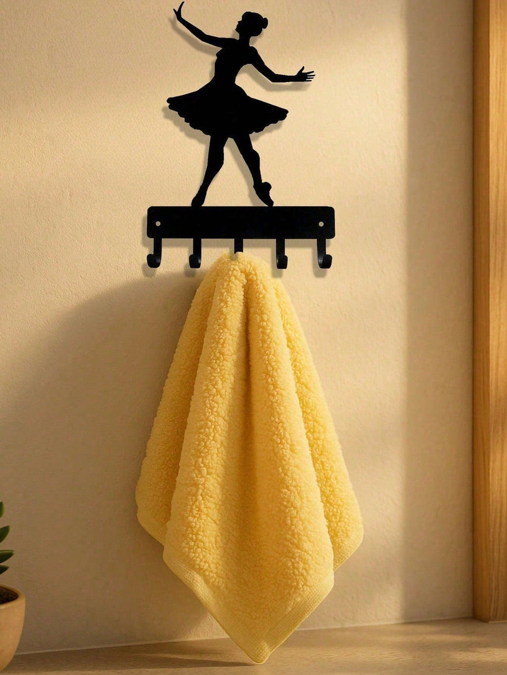 Adorable Ballerina Wall Hook – Decorative Metal Hook For Entryway, Bedroom & Kitchen. Perfect For Hanging Bags, Towels, Keys & More.