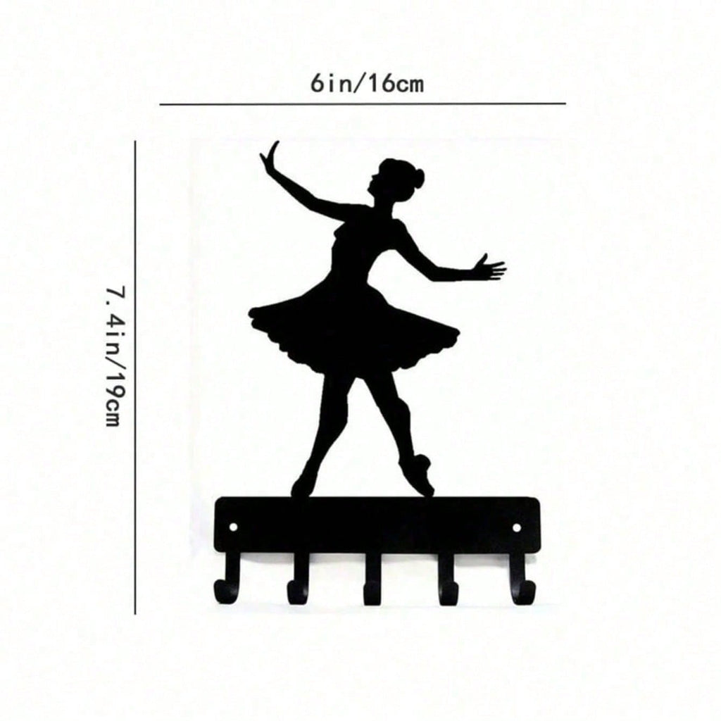 Adorable Ballerina Wall Hook – Decorative Metal Hook For Entryway, Bedroom & Kitchen. Perfect For Hanging Bags, Towels, Keys & More.