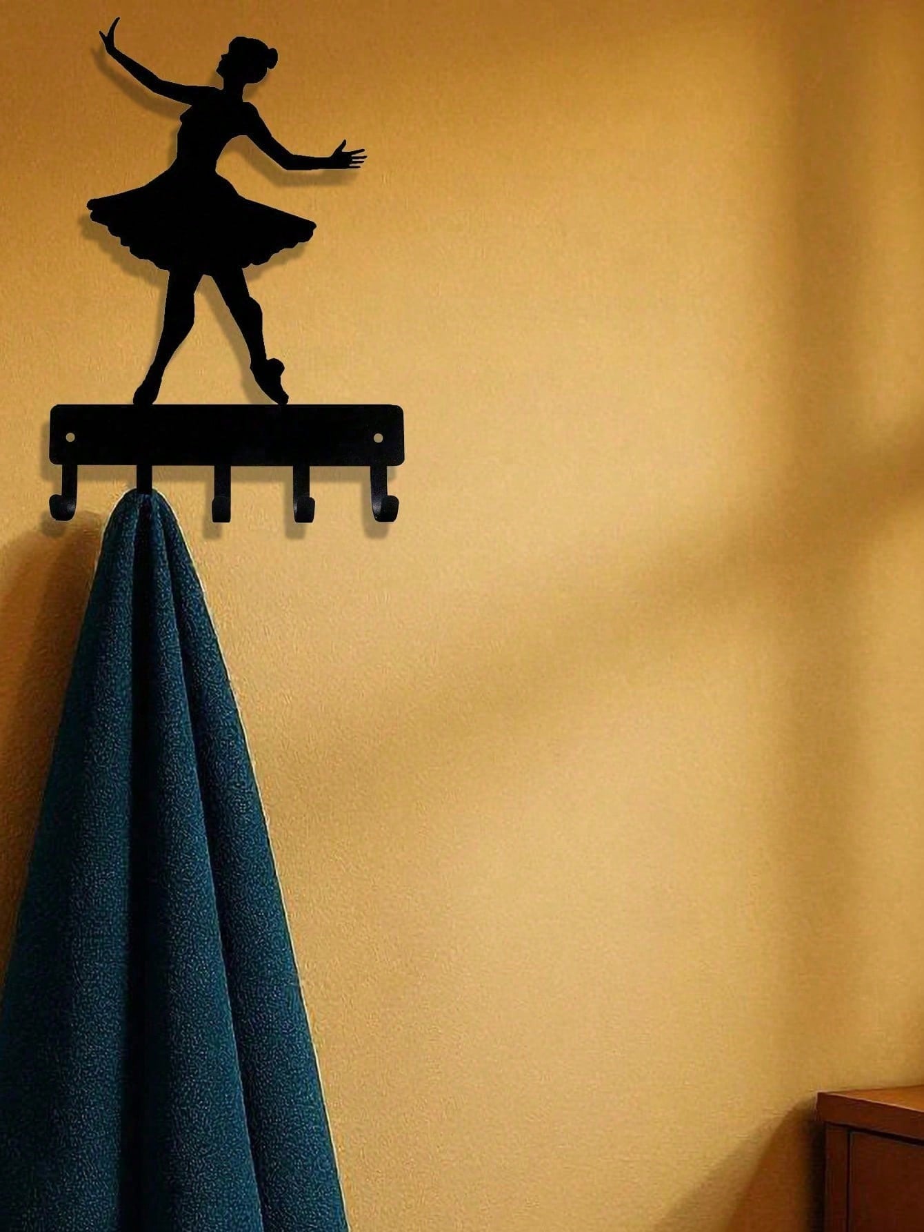 Adorable Ballerina Wall Hook – Decorative Metal Hook For Entryway, Bedroom & Kitchen. Perfect For Hanging Bags, Towels, Keys & More.