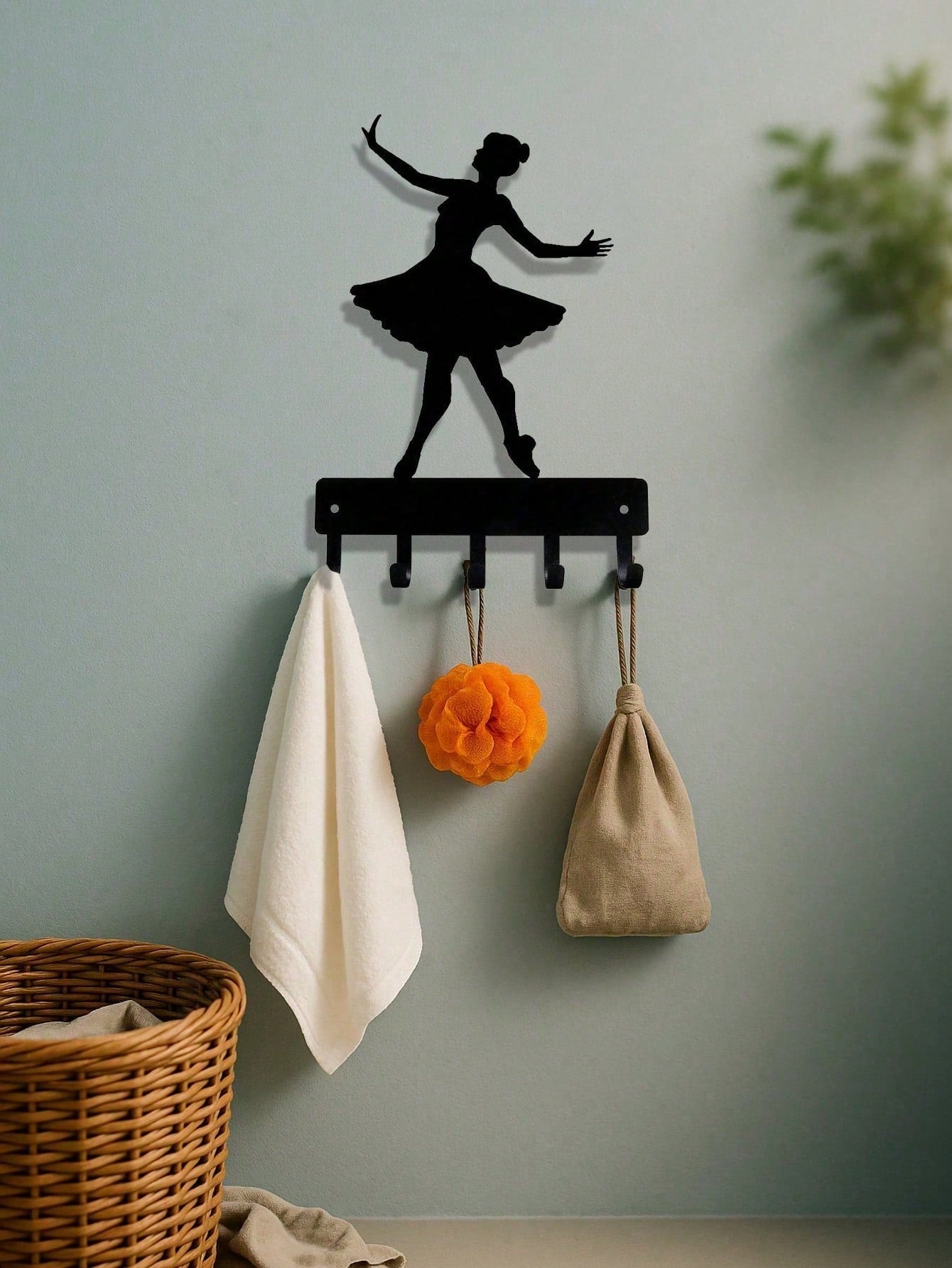 Adorable Ballerina Wall Hook – Decorative Metal Hook For Entryway, Bedroom & Kitchen. Perfect For Hanging Bags, Towels, Keys & More.