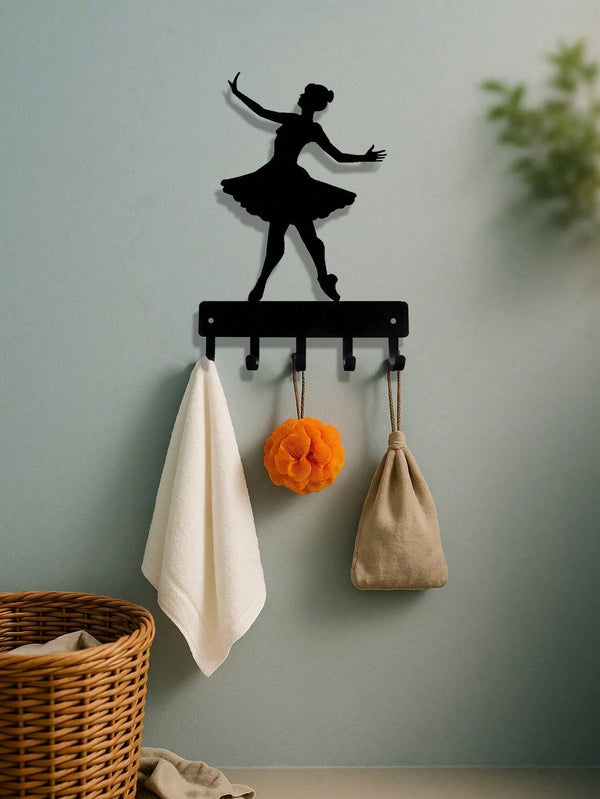 Adorable Ballerina Wall Hook – Decorative Metal Hook For Entryway, Bedroom & Kitchen. Perfect For Hanging Bags, Towels, Keys & More.