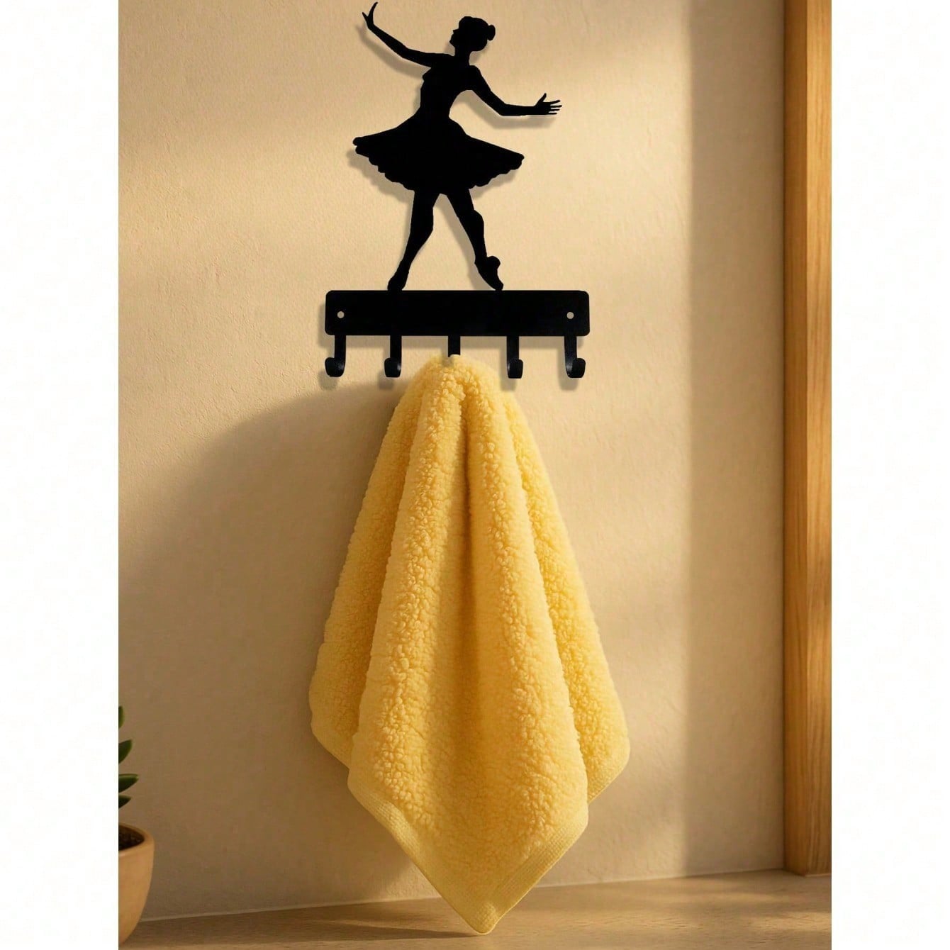 Adorable Ballerina Wall Hook – Decorative Metal Hook For Entryway, Bedroom & Kitchen. Perfect For Hanging Bags, Towels, Keys & More.