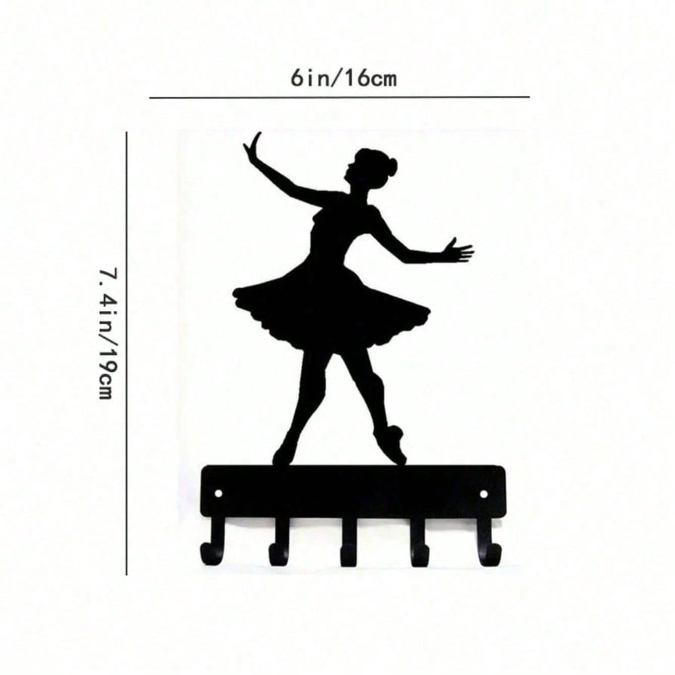 Adorable Ballerina Wall Hook – Decorative Metal Hook For Entryway, Bedroom & Kitchen. Perfect For Hanging Bags, Towels, Keys & More.