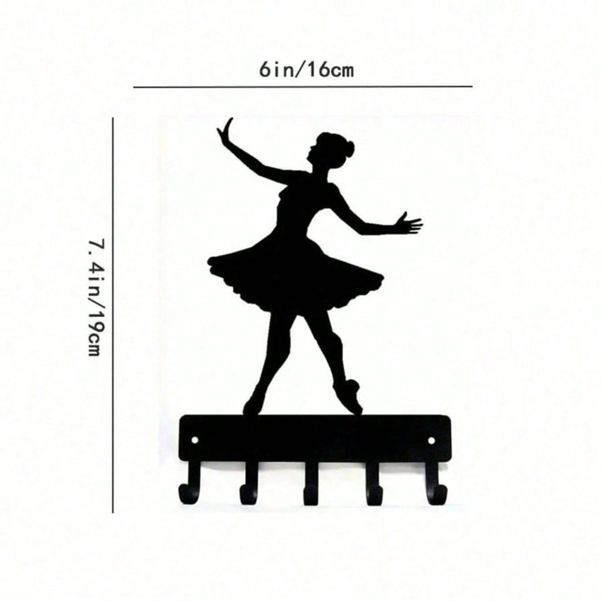 Adorable Ballerina Wall Hook – Decorative Metal Hook For Entryway, Bedroom & Kitchen. Perfect For Hanging Bags, Towels, Keys & More.