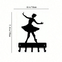 Adorable Ballerina Wall Hook – Decorative Metal Hook For Entryway, Bedroom & Kitchen. Perfect For Hanging Bags, Towels, Keys & More.