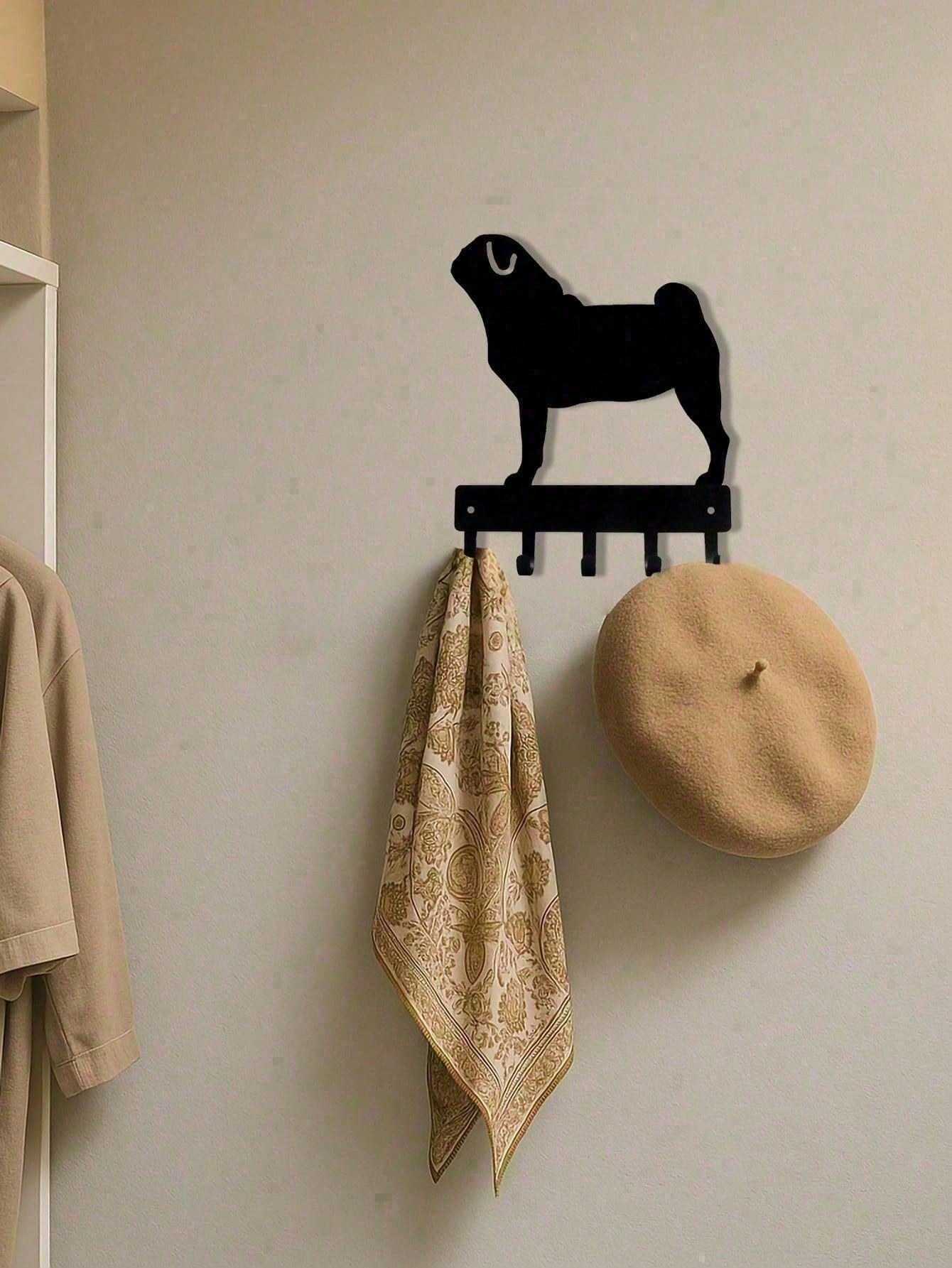 Matte Black Heavy Duty Metal Wall Hooks Rustproof Wall Mounted Organizer for Entryway Bathroom Bedroom Closet Storage for Coats Towels Bags Keys Practical Home Decor & Gift