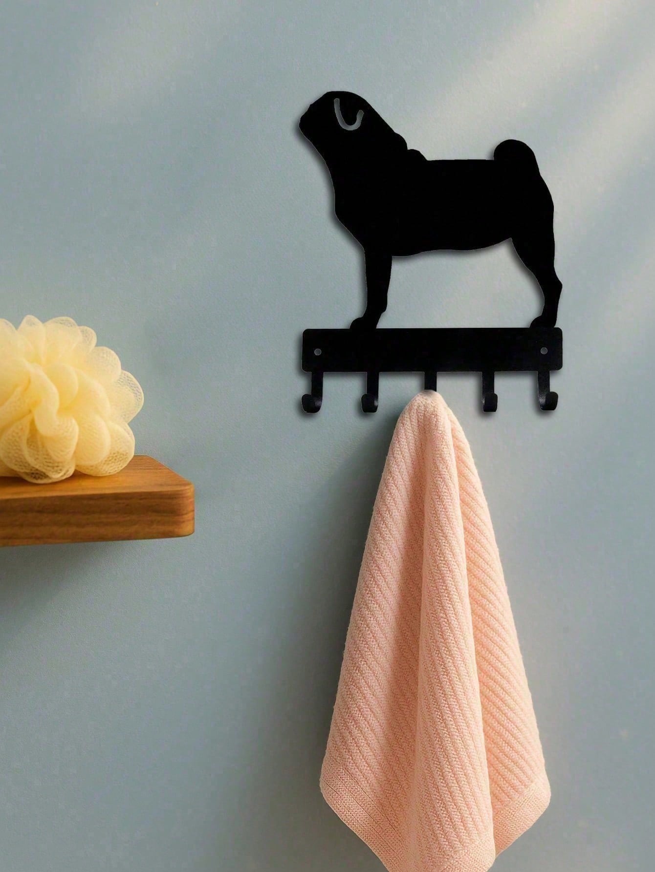 Matte Black Heavy Duty Metal Wall Hooks Rustproof Wall Mounted Organizer for Entryway Bathroom Bedroom Closet Storage for Coats Towels Bags Keys Practical Home Decor & Gift