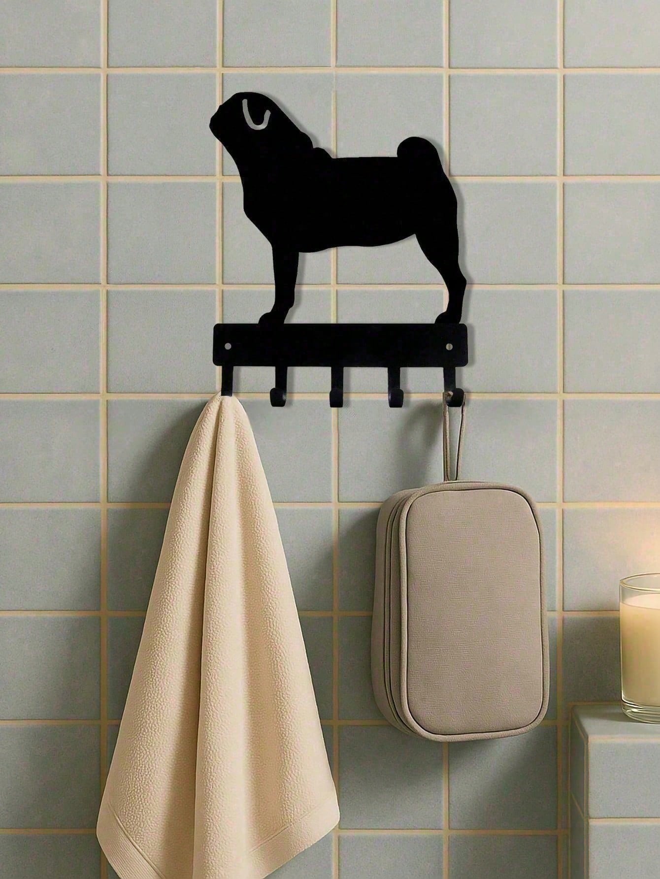 Matte Black Heavy Duty Metal Wall Hooks Rustproof Wall Mounted Organizer for Entryway Bathroom Bedroom Closet Storage for Coats Towels Bags Keys Practical Home Decor & Gift