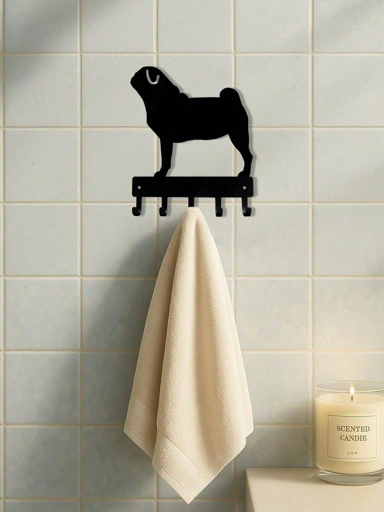 Matte Black Heavy Duty Metal Wall Hooks Rustproof Wall Mounted Organizer for Entryway Bathroom Bedroom Closet Storage for Coats Towels Bags Keys Practical Home Decor & Gift
