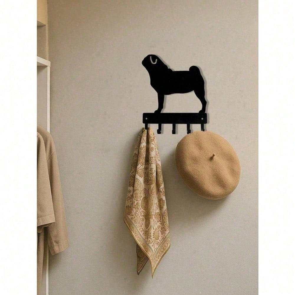 Matte Black Heavy Duty Metal Wall Hooks Rustproof Wall Mounted Organizer for Entryway Bathroom Bedroom Closet Storage for Coats Towels Bags Keys Practical Home Decor & Gift