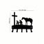 Matte Black Industrial Heavy Duty Wall Hooks Farmhouse Wall Mounted Organizer for Entryway Hallway Bathroom Bedroom Kitchen