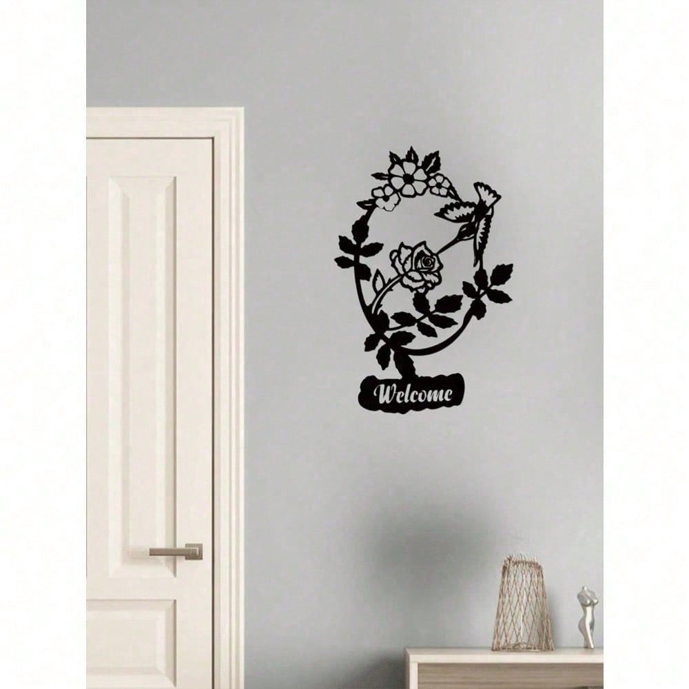 Birds And Flowers Welcome Decorations, Delicate Wall Art For Living Room Entrance Bedroom, Warm Guest Welcome Home Decor, Halloween Christmas New Year Gift