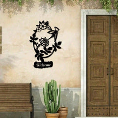 Birds And Flowers Welcome Decorations, Delicate Wall Art For Living Room Entrance Bedroom, Warm Guest Welcome Home Decor, Halloween Christmas New Year Gift
