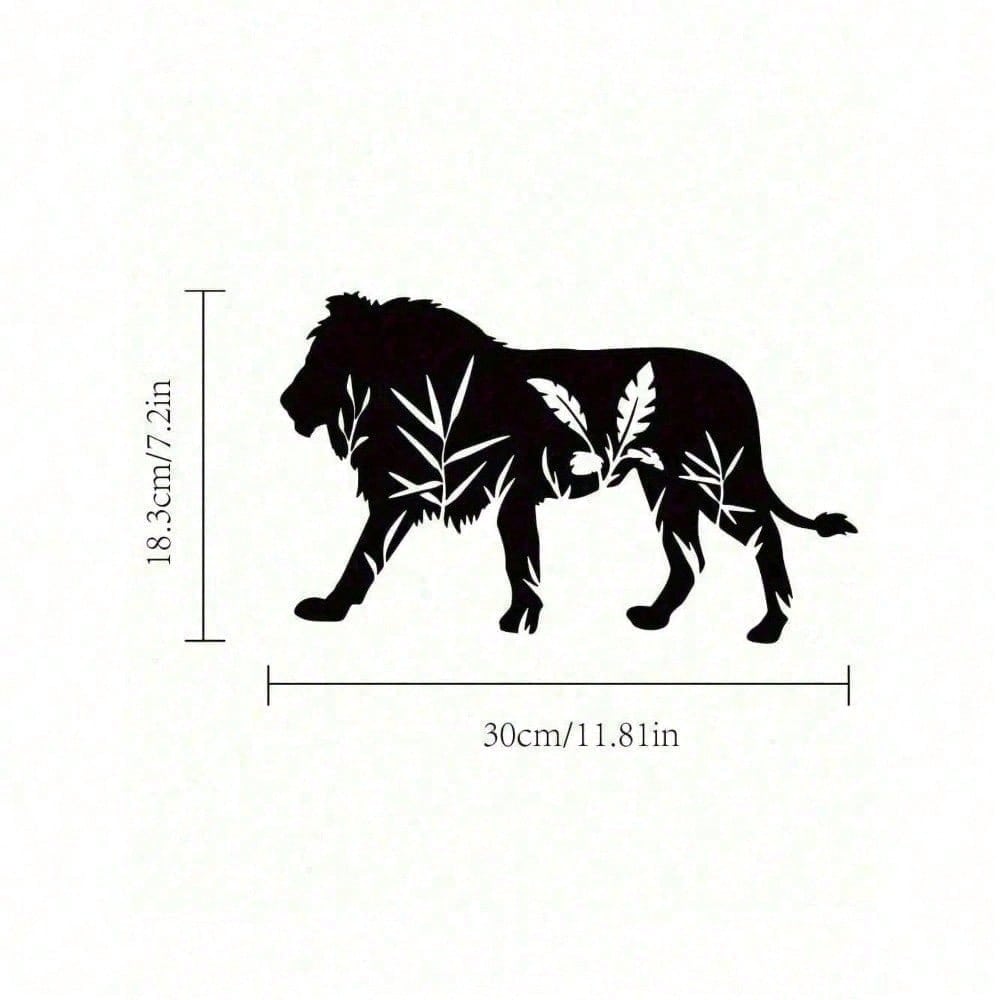 Antique Iron Finish Gothic Lion Metal Wall Sculpture, Dark Academia Witchcore Moody Wall Decor For Living Room Bedroom Office, Unique Halloween Easter Dark Valentine Housewarming Gift For Men Women