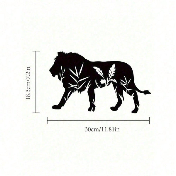 Antique Iron Finish Gothic Lion Metal Wall Sculpture, Dark Academia Witchcore Moody Wall Decor For Living Room Bedroom Office, Unique Halloween Easter Dark Valentine Housewarming Gift For Men Women