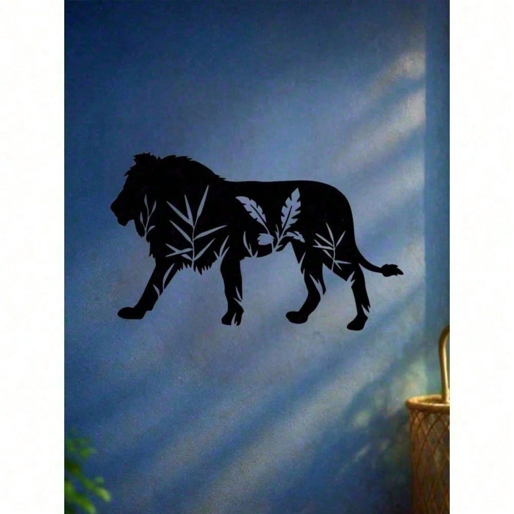 Antique Iron Finish Gothic Lion Metal Wall Sculpture, Dark Academia Witchcore Moody Wall Decor For Living Room Bedroom Office, Unique Halloween Easter Dark Valentine Housewarming Gift For Men Women