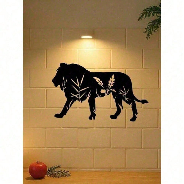 Antique Iron Finish Gothic Lion Metal Wall Sculpture, Dark Academia Witchcore Moody Wall Decor For Living Room Bedroom Office, Unique Halloween Easter Dark Valentine Housewarming Gift For Men Women