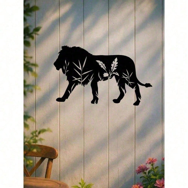 Antique Iron Finish Gothic Lion Metal Wall Sculpture, Dark Academia Witchcore Moody Wall Decor For Living Room Bedroom Office, Unique Halloween Easter Dark Valentine Housewarming Gift For Men Women