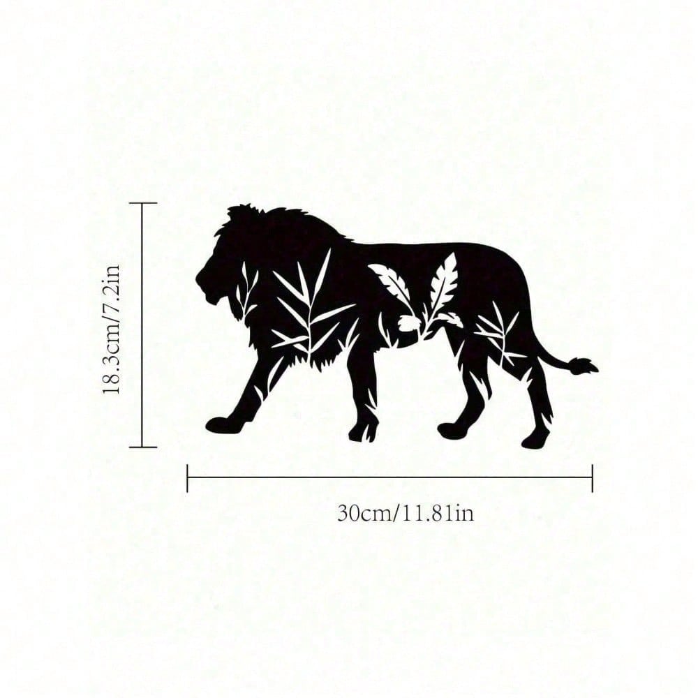 Antique Iron Finish Gothic Lion Metal Wall Sculpture, Dark Academia Witchcore Moody Wall Decor For Living Room Bedroom Office, Unique Halloween Easter Dark Valentine Housewarming Gift For Men Women
