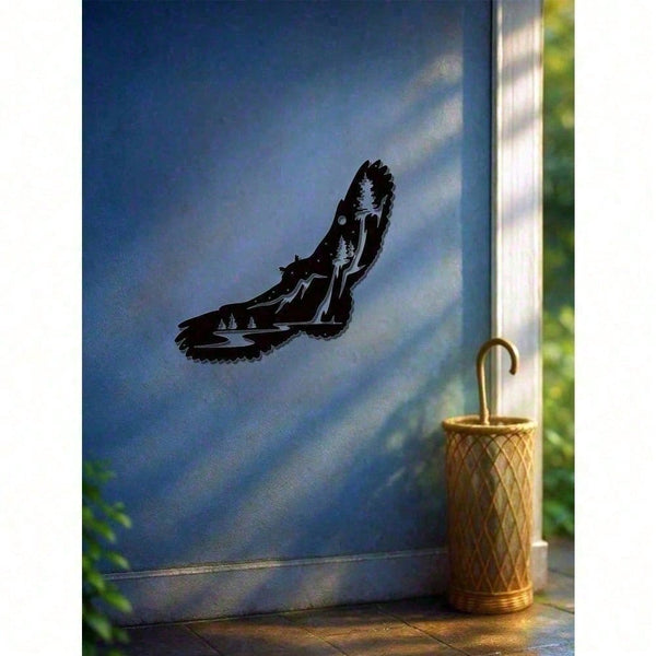 Rustic Farmhouse Handmade Metal Songbird Wall Art, Indoor Outdoor Garden Patio Decor For Bedroom Office, Unique Valentine Mother's Day Easter Housewarming Gift For Bird Lovers Men Women
