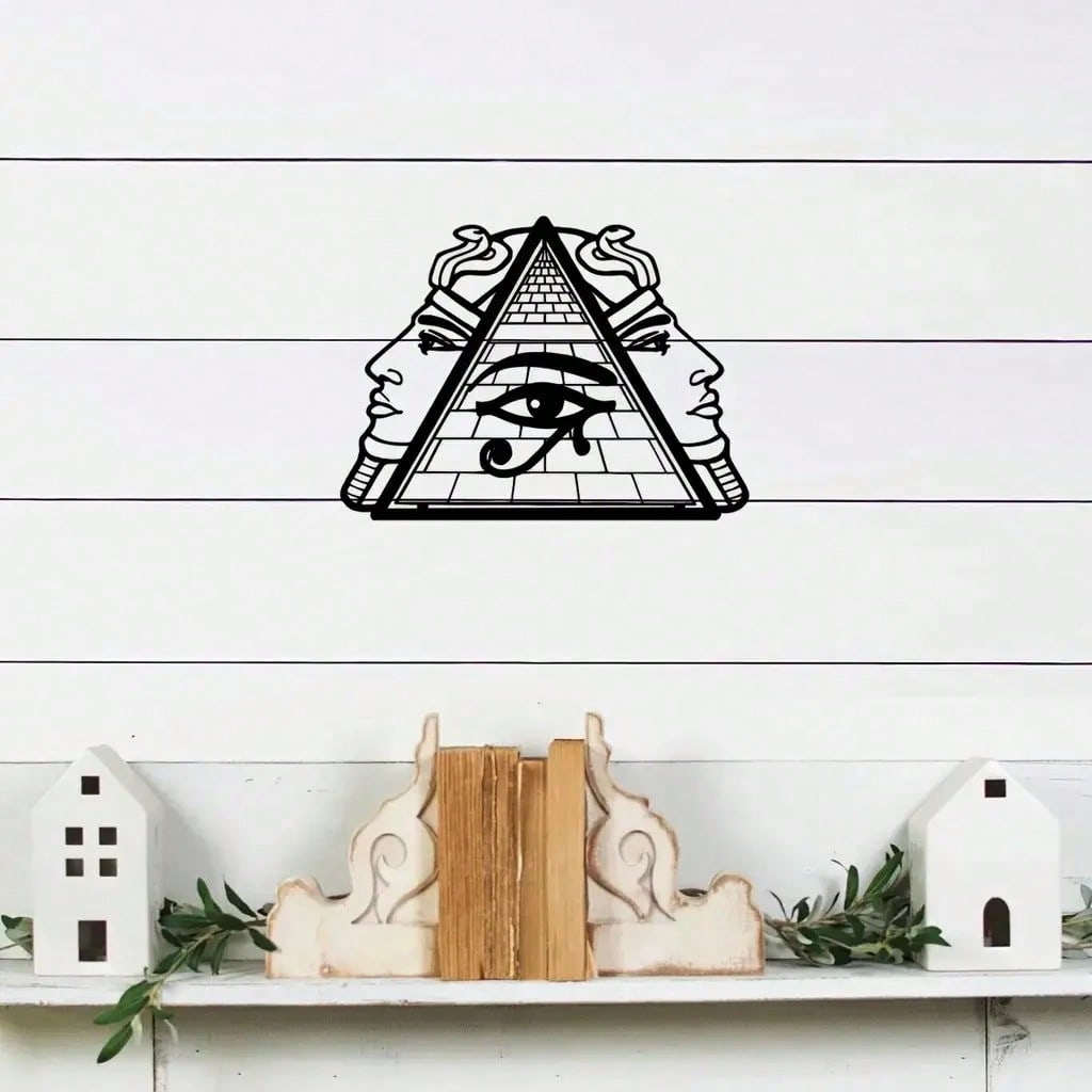 Tema Pirámide Decoración De Pared Decorado Del Hogar Interio Art For Women，Suitable For Home, Living Room, Patio Or Garden Decor, Balcony, Decorative Sculpture,Home Decor ,Room Decor,Office Hanging Decoration，wall decoration，home decoration. Main image