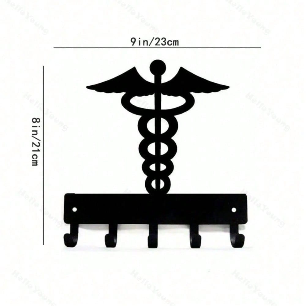 1 wrought iron hook, wall-mounted multi-functional storage hook, suitable for kitchen. Can be used to store cups, kitchen utensils, aprons, kitchen towels, etc. Metal multi-functional hook, home decoration hook, kitchen storage hook.