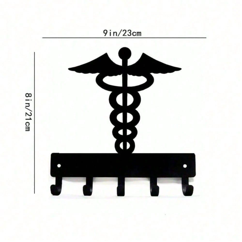 1 wrought iron hook, wall-mounted multi-functional storage hook, suitable for kitchen. Can be used to store cups, kitchen utensils, aprons, kitchen towels, etc. Metal multi-functional hook, home decoration hook, kitchen storage hook.