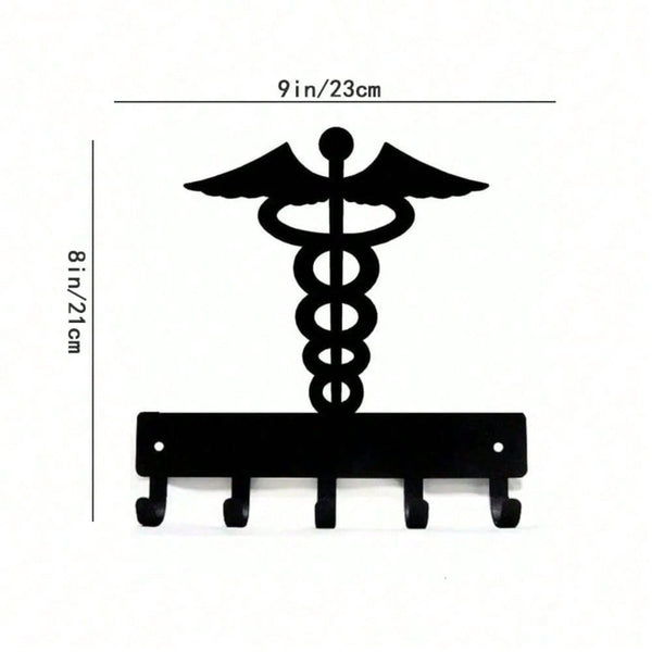 1 wrought iron hook, wall-mounted multi-functional storage hook, suitable for kitchen. Can be used to store cups, kitchen utensils, aprons, kitchen towels, etc. Metal multi-functional hook, home decoration hook, kitchen storage hook.