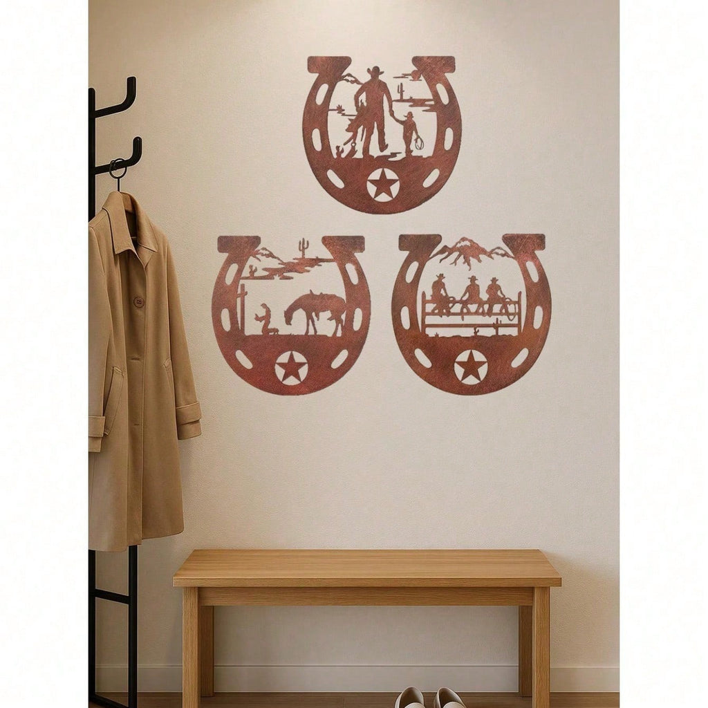 Exquisite metal wall decoration set: Enhance your home style with its luxurious decoration and warm and pleasant atmosphere. Perfect for living rooms, bedrooms and other spaces to enhance your home decoration style