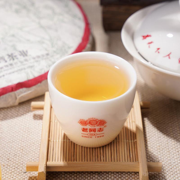 HelloYoungTea 2021 Haiwan Zhang Jia San Dui Bulang Mountain Old Trees Raw Puer Tea Pu-erh 500g 2021年海湾“章家三队”布朗山老树生普洱 普洱茶 500克