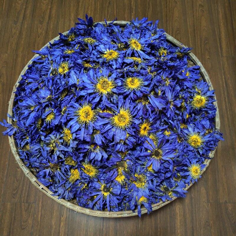 HelloYoungTea 2023 New Blue Lotus Flower Tea, Fresh Egyptian Blue Water Lilies, Dried Blue Lotus Flowers, 50g 2023年新品蓝莲花茶，埃及新鲜蓝睡莲，干蓝莲花，50克