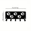 HELLOYOUNG,Walking Paws Key Rack Hanger & Dog Leash Organizer Metal Wall Art for Wall Hanging, Wall-mounted Hooks: Decorative Wall Sticker-Auxiliary hook