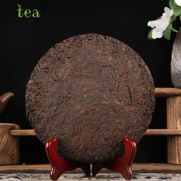 HelloYoungTea Dragon Puer Cake, Year of the Dragon Zodiac Sign, Chen Xiang, Ripe Cake Golden Dragon Ancient Tree Puer Tea, Ripe Tea Cake Yunnan Cizi Cake