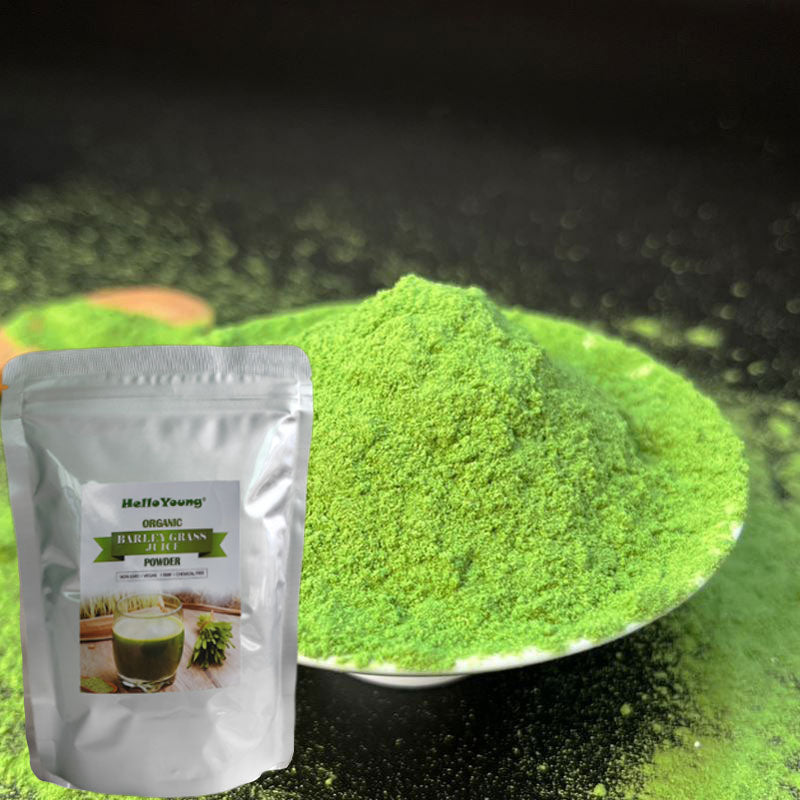 HelloYoung HelloYoung Barley Grass Powder 100% Pure and Natural for lose weight barley powder pure organic body detoxification, moistening intestines, burning fat, purifying liver, lowering cholesterol, beautiful skin, healthy slimming drink