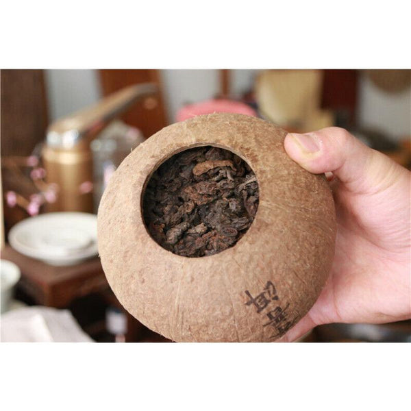 HelloYoungTea High Quality Yunnan Menghai Pu'er Ripe Tea Pu'er 200g Healthy Drink